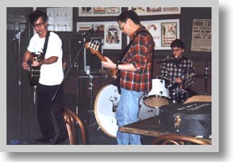 The Dino Club, a.k.a. Mark, Mike and Bob perform at the Tinker's Nest